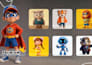 design cute 3d character, mascot, animal, cartoon model for game and animation